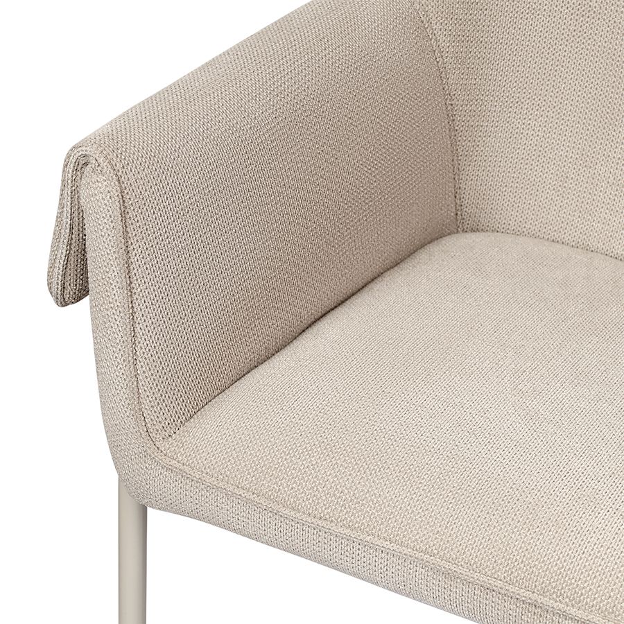 Стул Алине, шенилл, серо-бежевый/бежевый | Replace