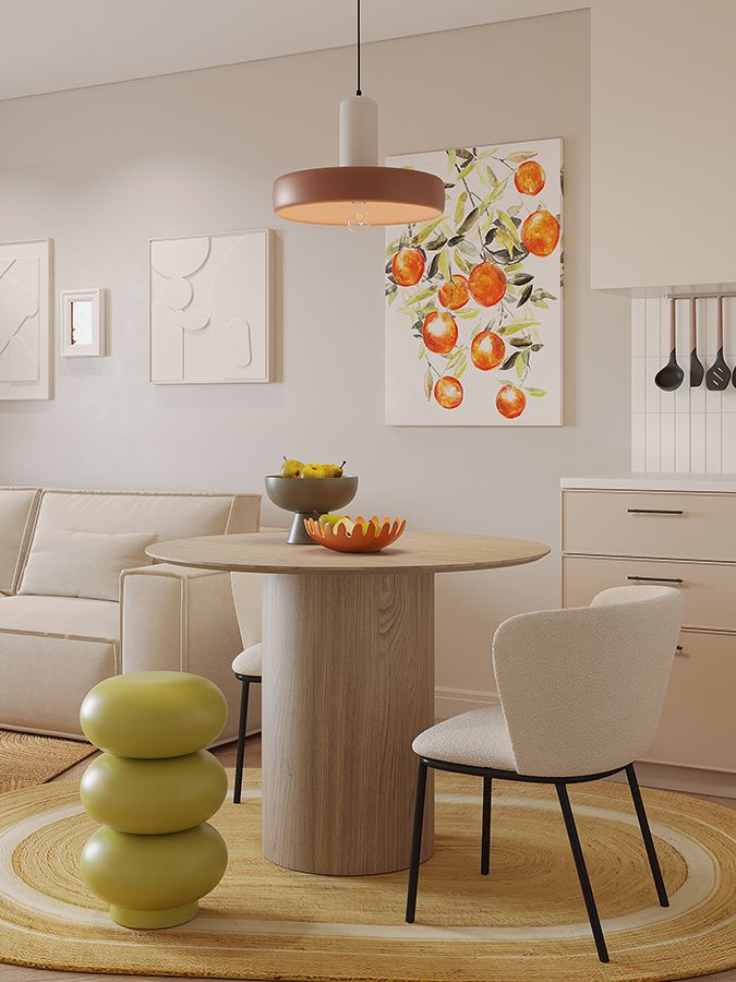 Стул Фогги, букле, молочный | Replace