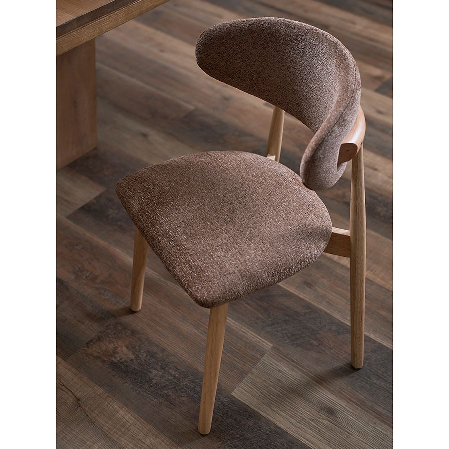 Стул Стоун, мягкий шенилл, кофе с молоком | Replace