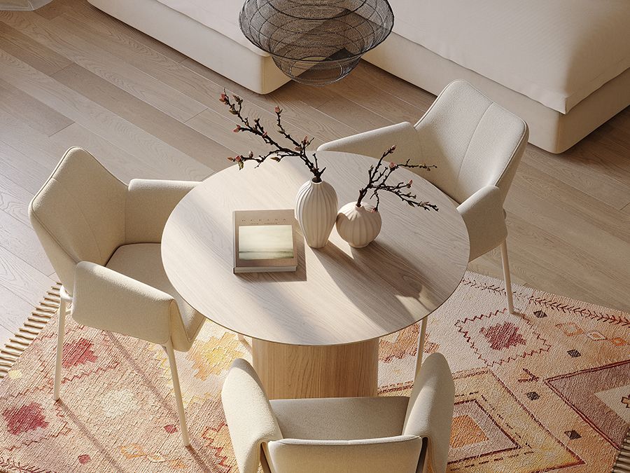 Стул Алине, шенилл, серо-бежевый/бежевый | Replace