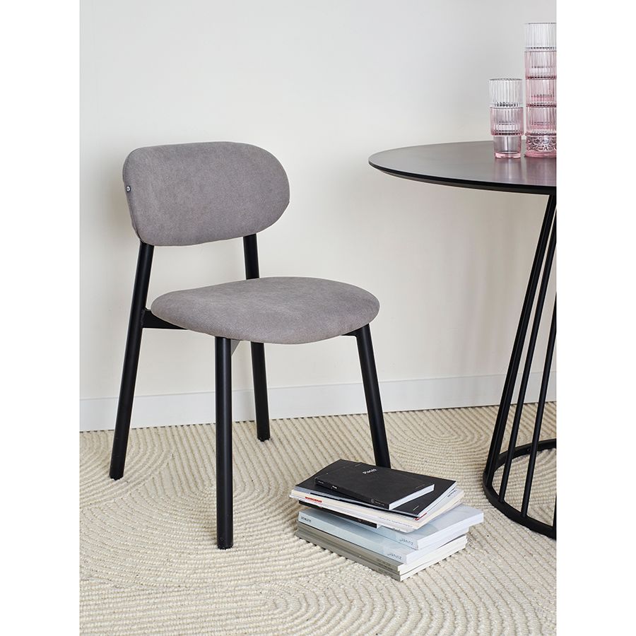 Стул Роунд, рогожка, дымчато-серый | Replace