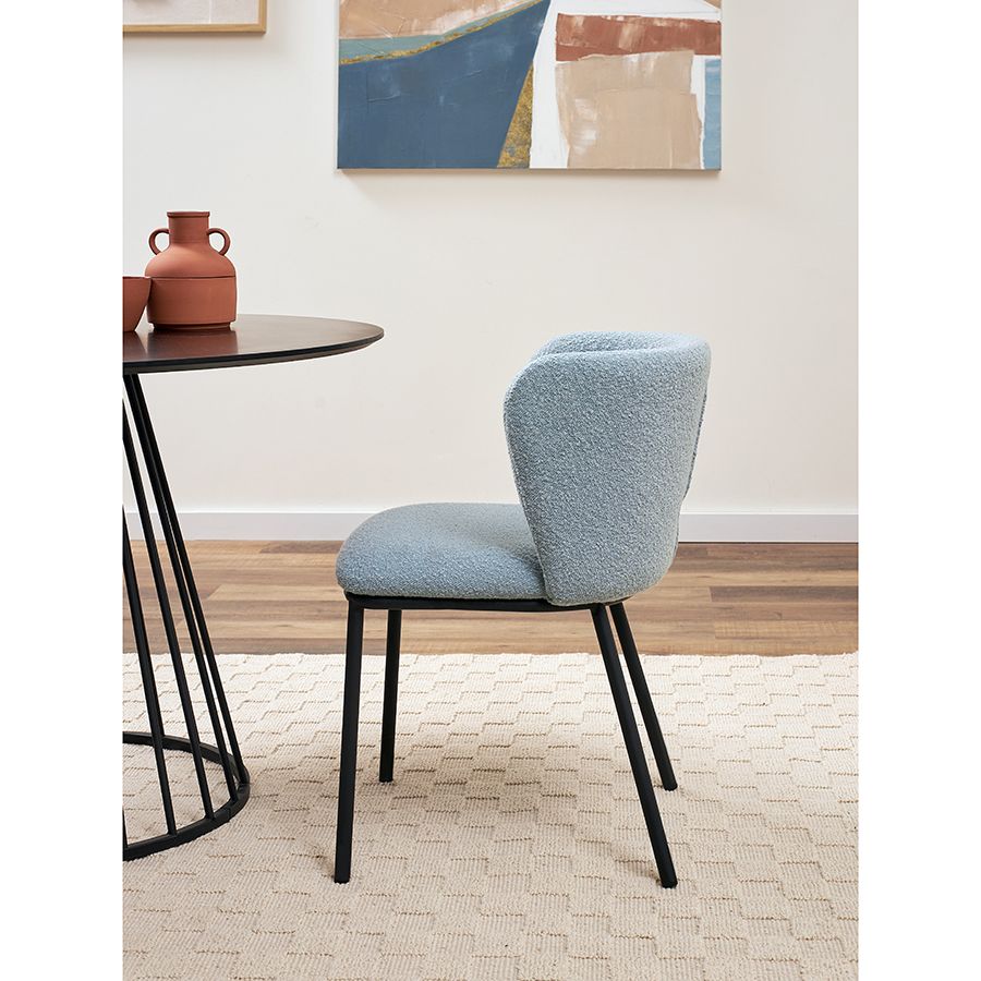 Стул Фогги, букле, голубая пудра | Replace