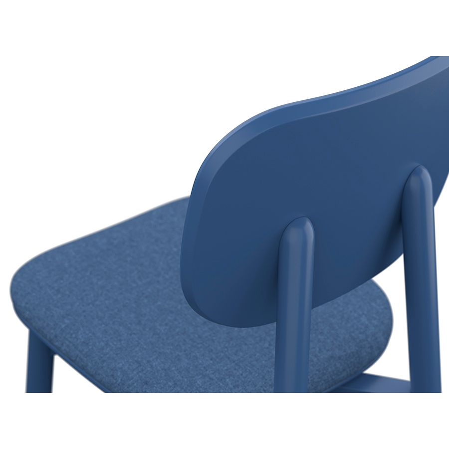 Стул Сага, рогожка, синий | Replace