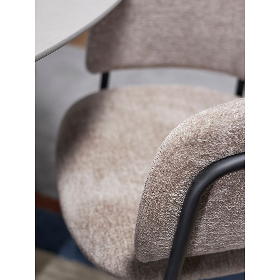 Стул Хелнинг, мягкий шенилл, капучино | Replace