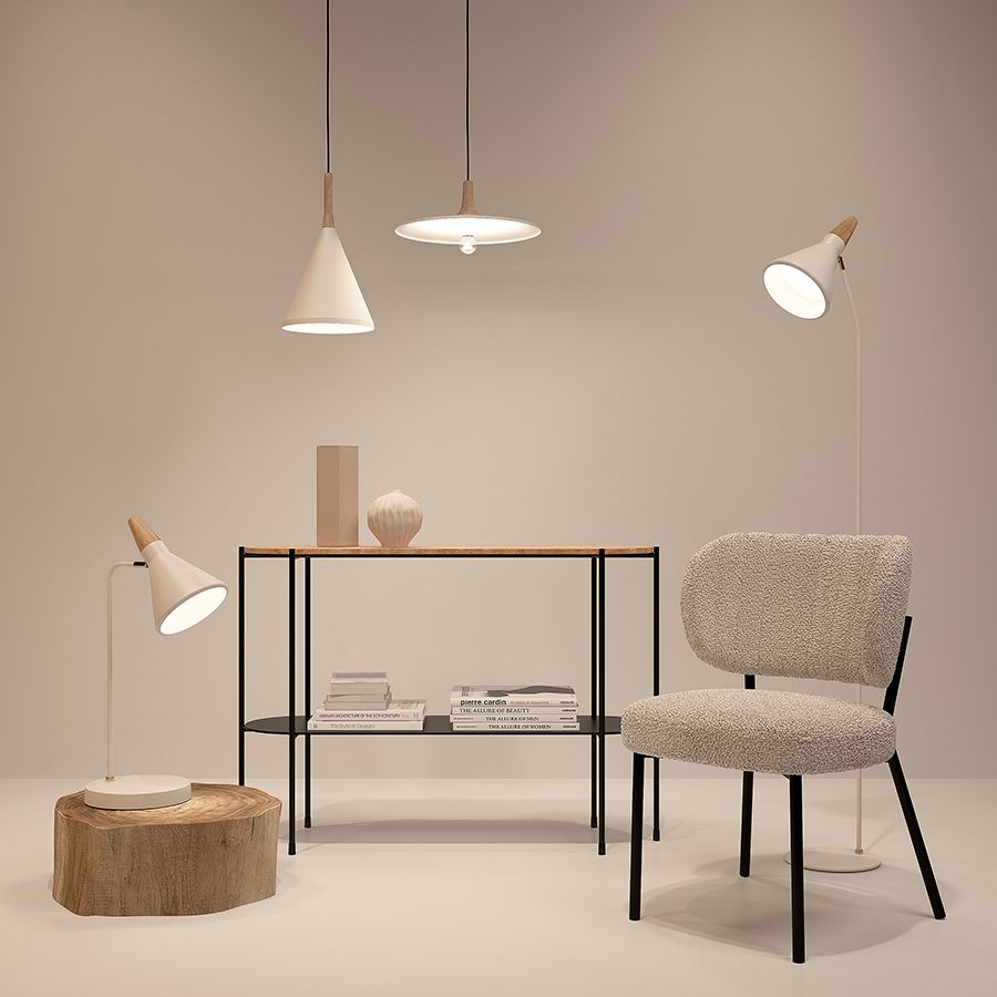 Стул Робби, букле, серо-бежевый | Replace