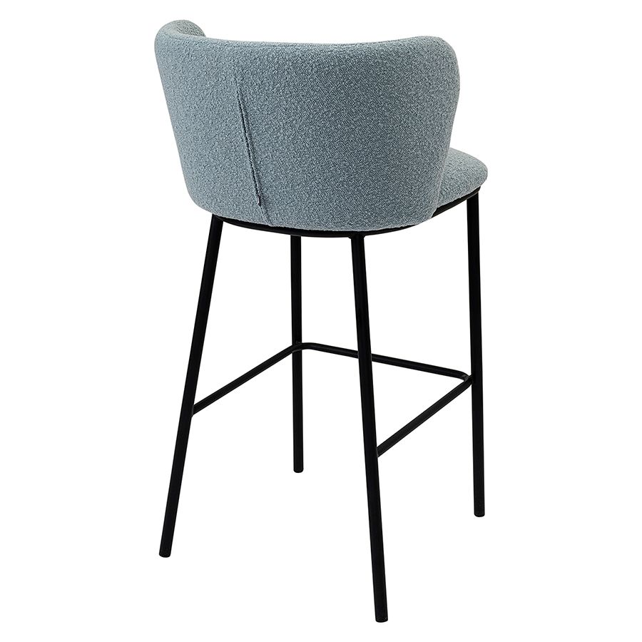 Стул барный Фогги, букле, голубая пудра | Replace