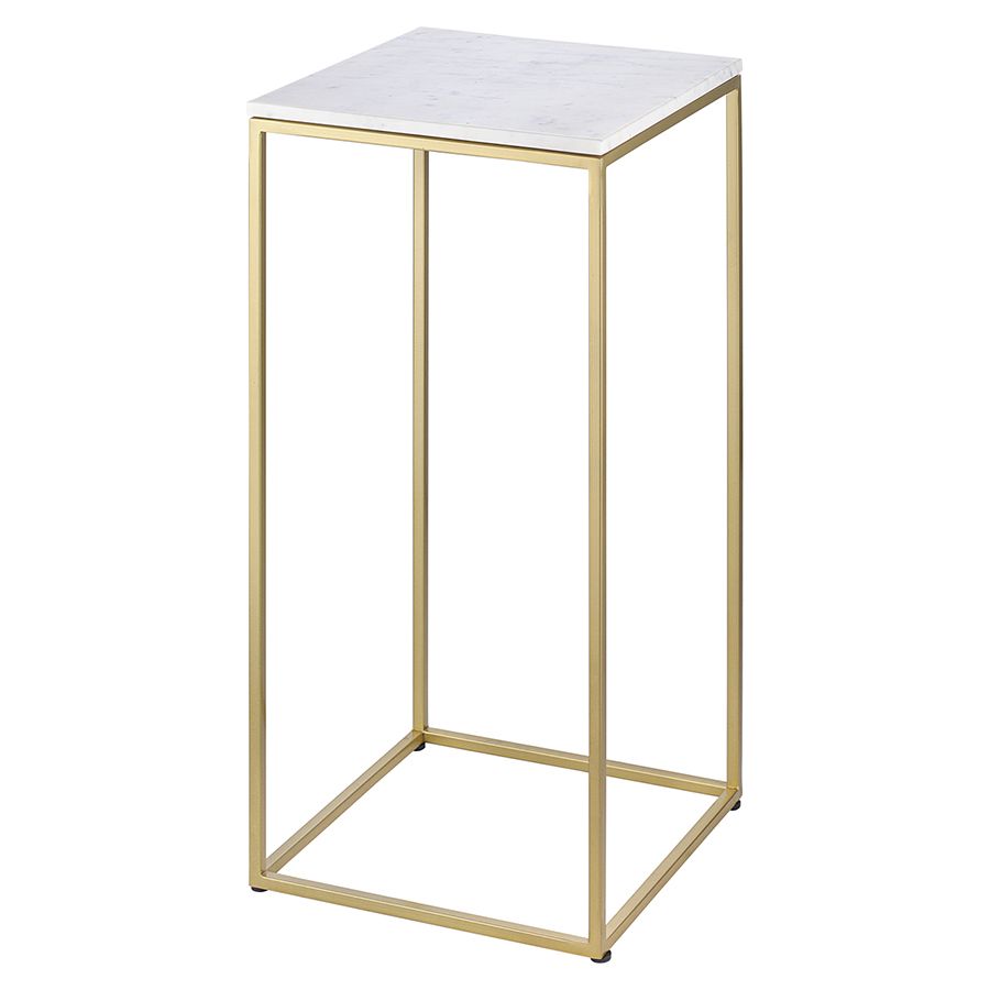Набор из 2-х столиков Маен голд, белые/золотистые | Replace