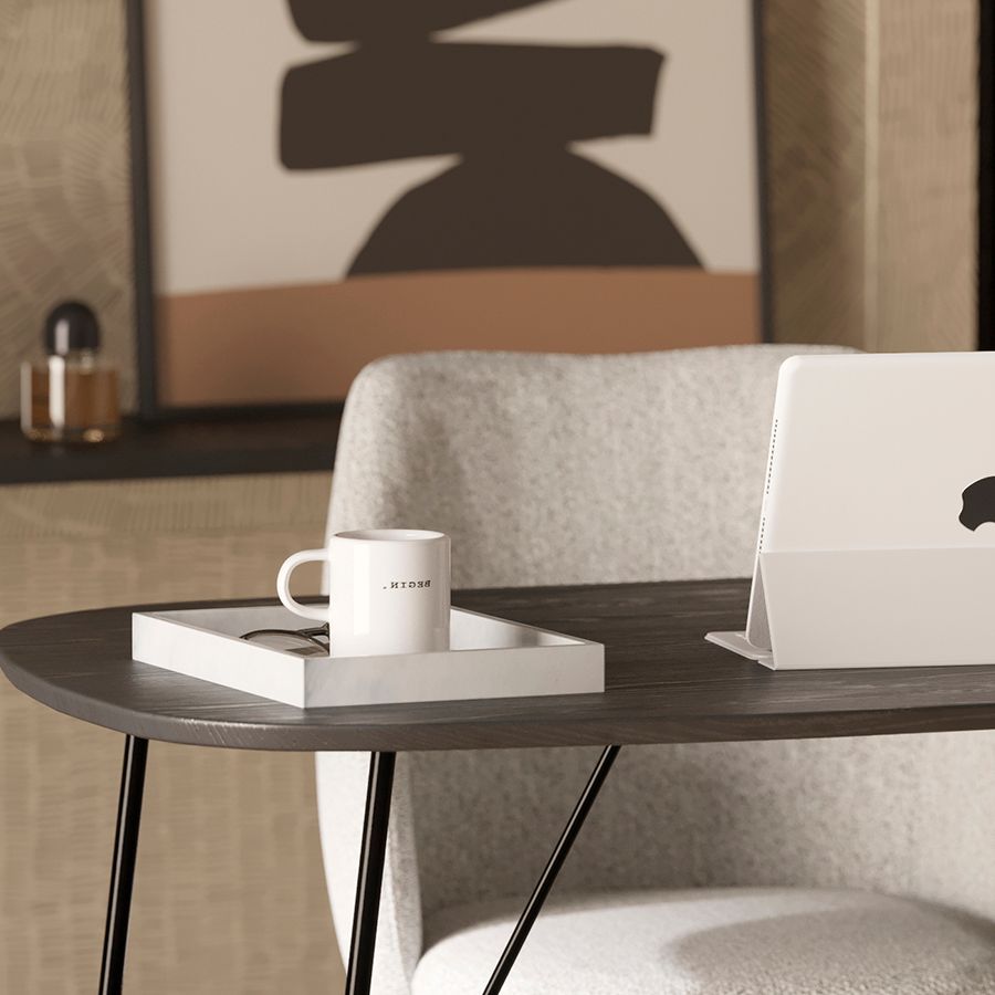 Стол письменный Андер, 142,5х74 см, черный | Replace