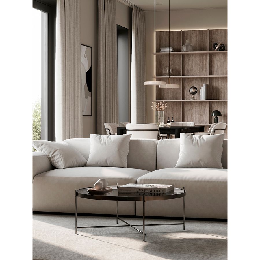 Столик Джосен, D85 см, черный | Replace