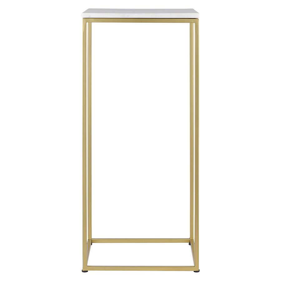 Набор из 2-х столиков Маен голд, белые/золотистые | Replace