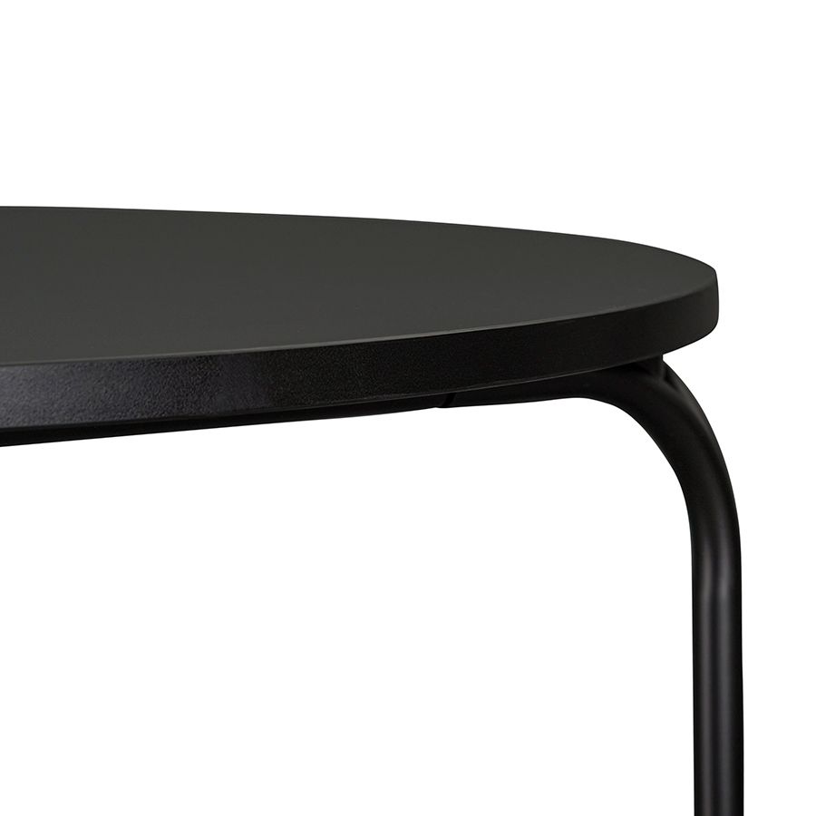 Стол обеденный Рор, D90 см, черный | Replace