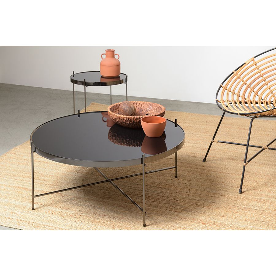 Столик Джосен, D85 см, черный | Replace