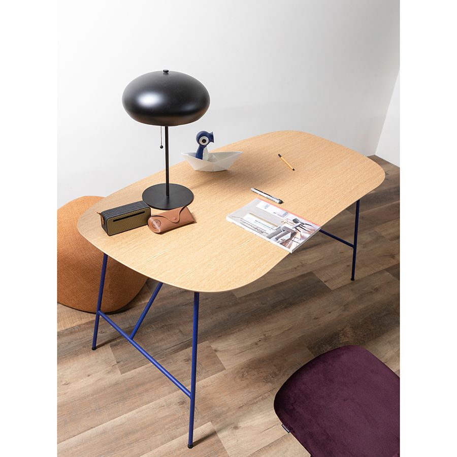 Стол письменный Андер, 142,5х74 см, синий | Replace