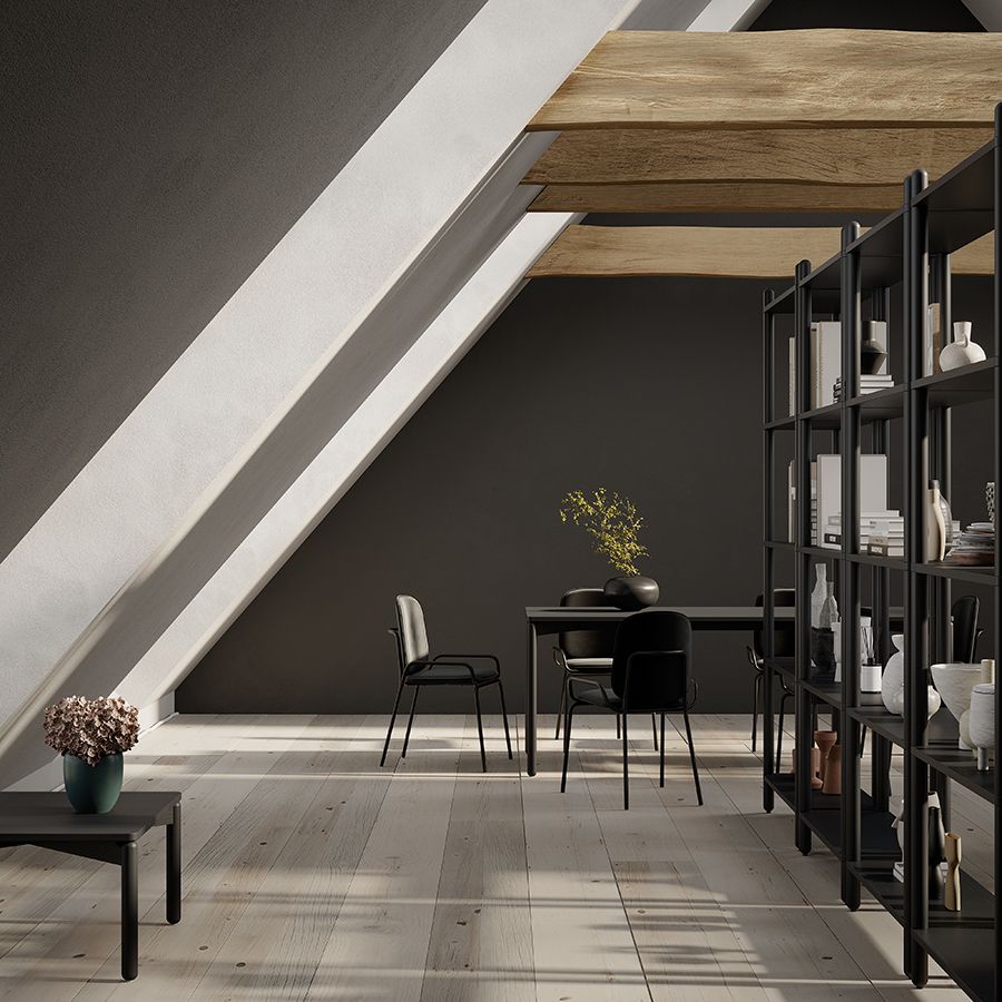 Стол обеденный Сага, 75х150 см, темно-серый | Replace