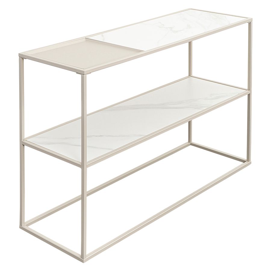 Стол консольный Маен, 120х35х76 см, белый/бежевый | Replace