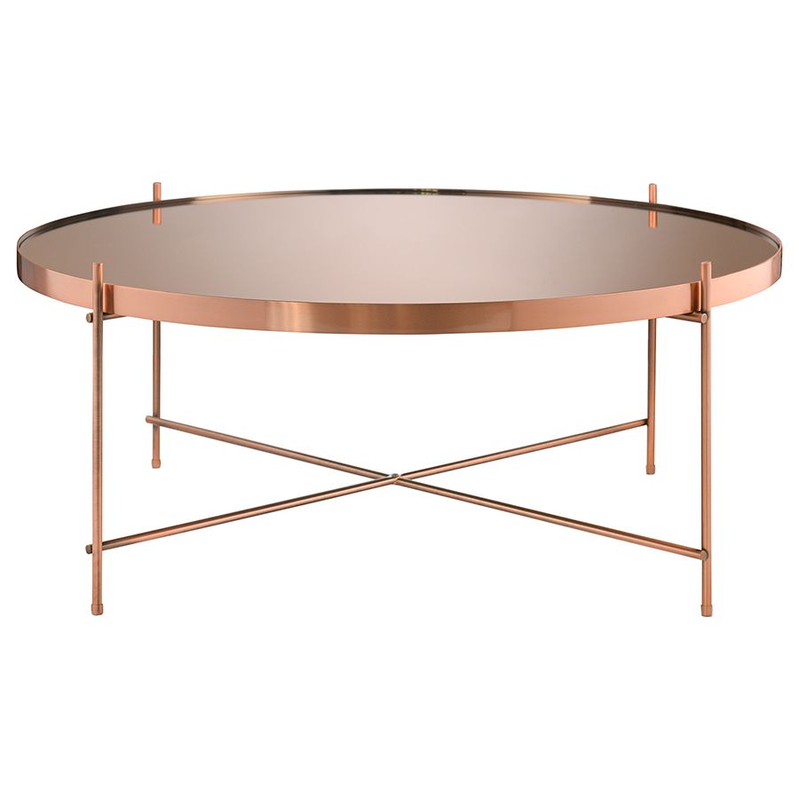 Столик Джосен, D85 см, розовый/медный | Replace