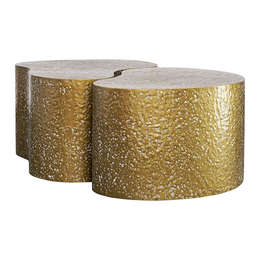 Набор из 2-х столиков Граннис, золотистые | Replace