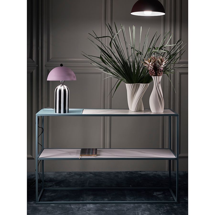 Стол консольный Маен, 120х35х76 см, белый/бирюзовый | Replace