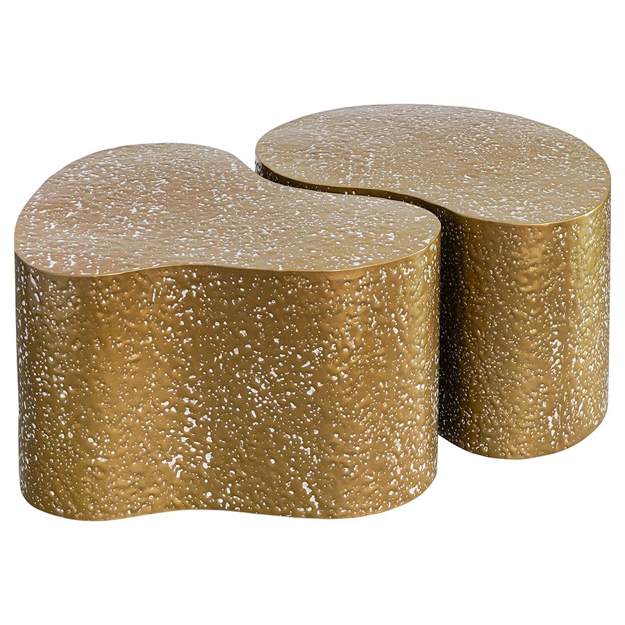 Набор из 2-х столиков Граннис, золотистые | Replace