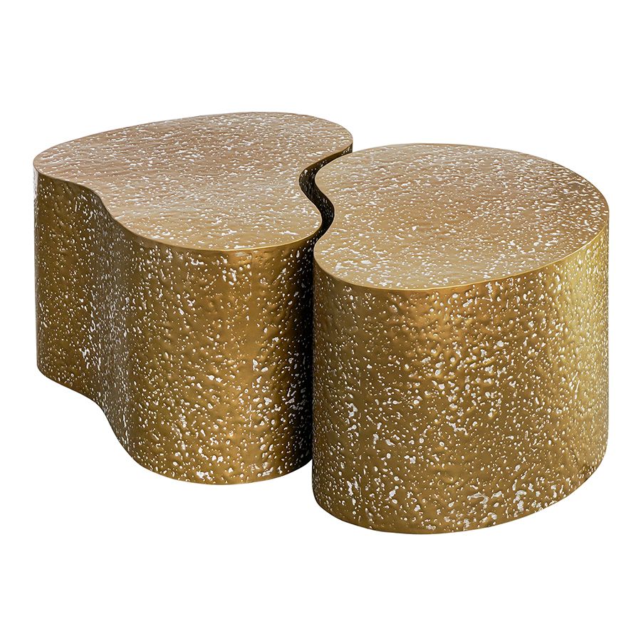 Набор из 2-х столиков Граннис, золотистые | Replace