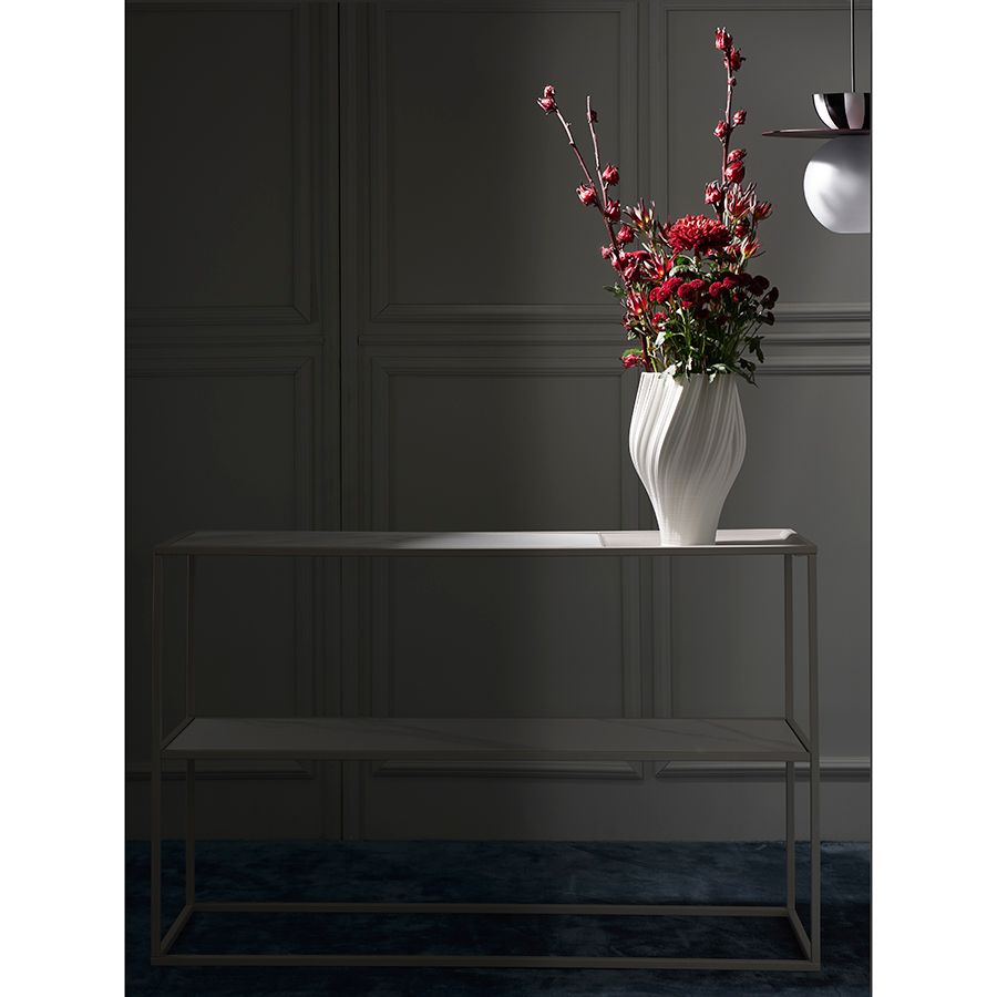 Стол консольный Маен, 120х35х76 см, белый/бежевый | Replace