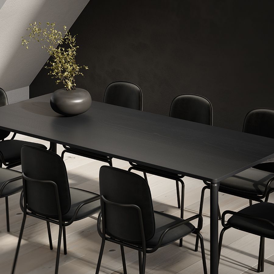 Стол обеденный Сага, 75х150 см, темно-серый | Replace