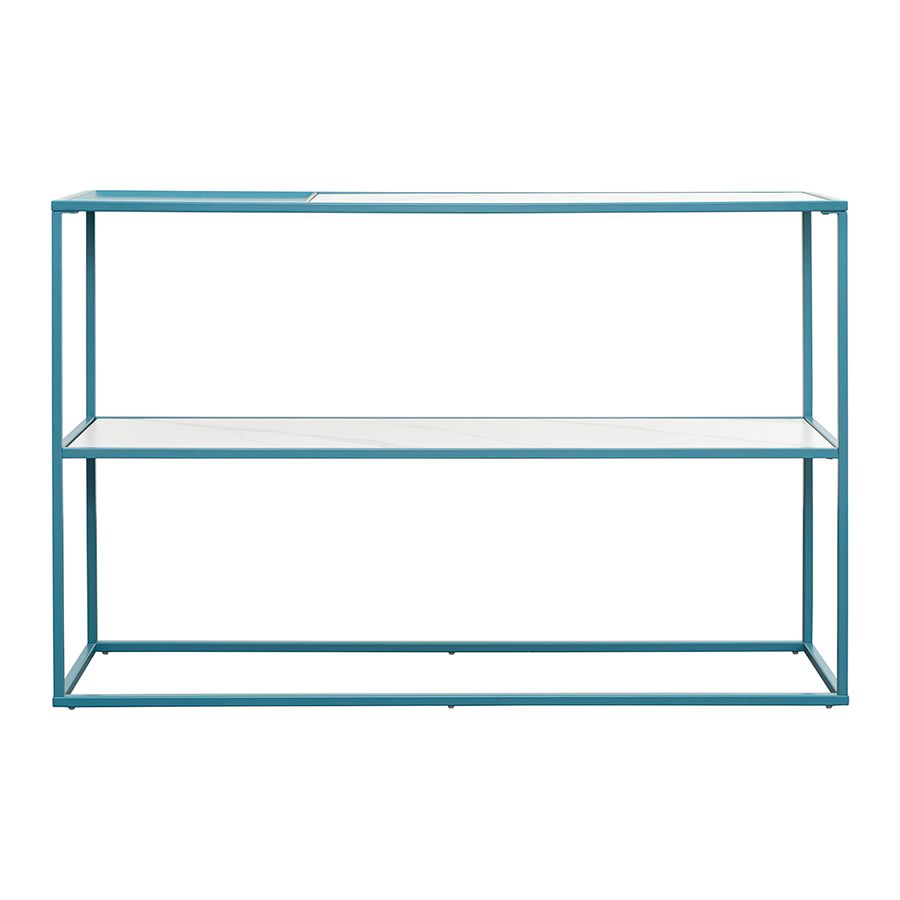 Стол консольный Маен, 120х35х76 см, белый/бирюзовый | Replace