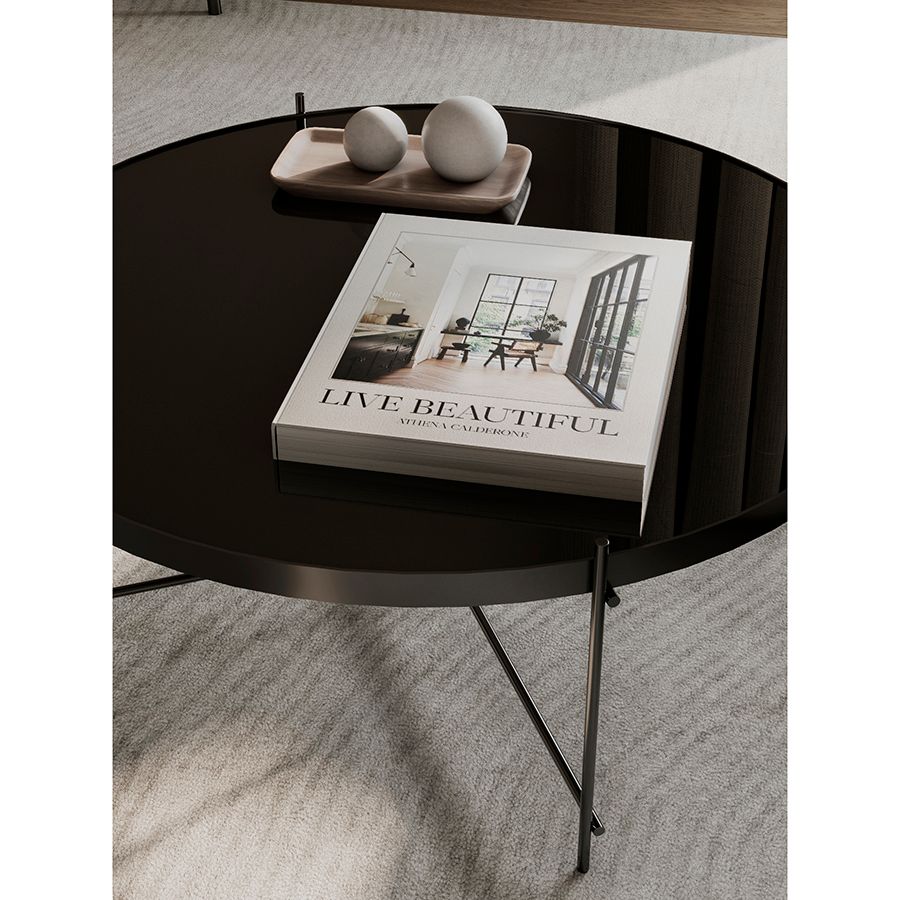 Столик Джосен, D85 см, черный | Replace