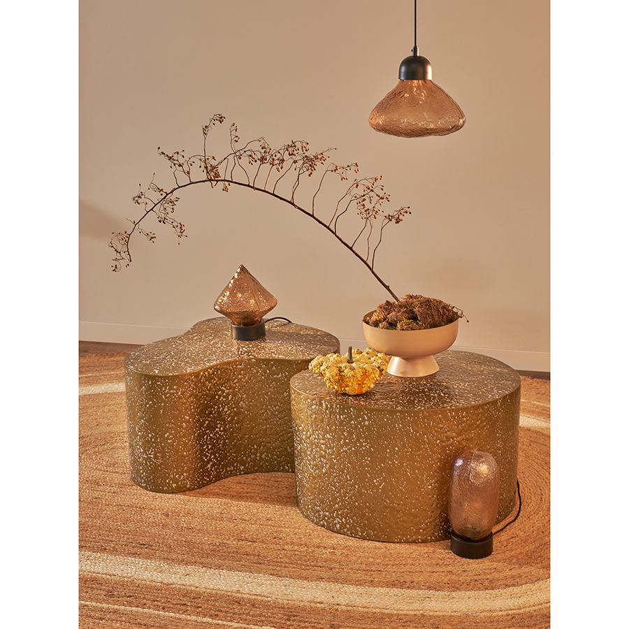 Набор из 2-х столиков Граннис, золотистые | Replace