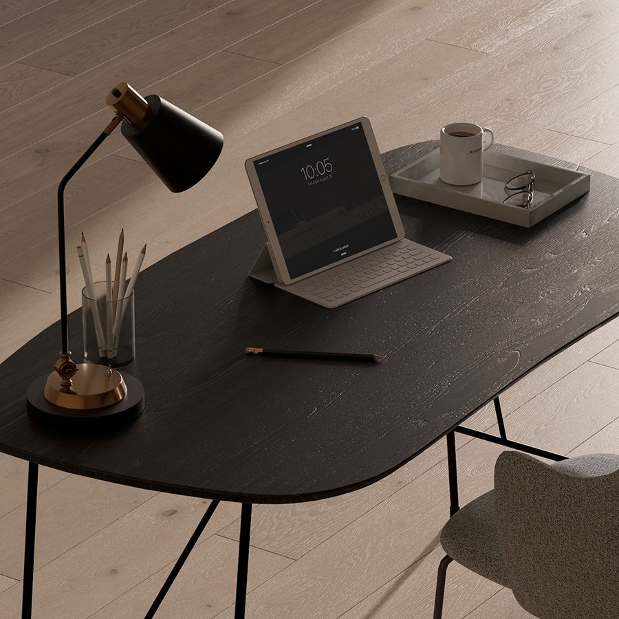 Стол письменный Андер, 142,5х74 см, черный | Replace