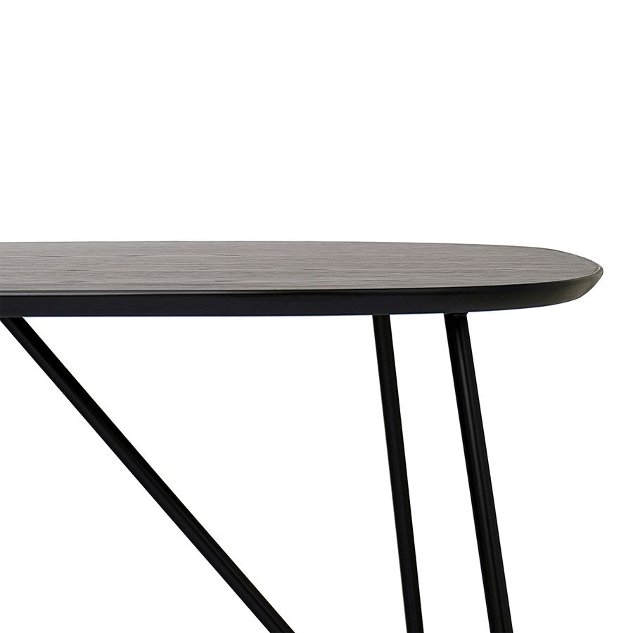 Стол письменный Андер, 142,5х74 см, черный | Replace