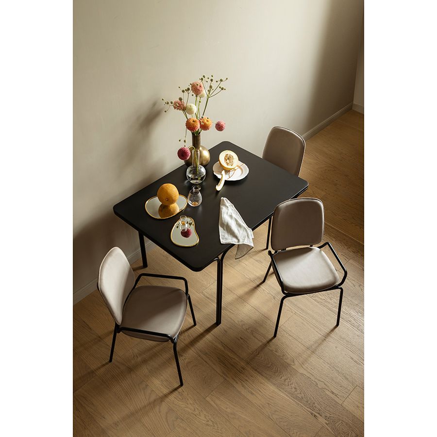 Стол обеденный Рор, 85х120 см, черный | Replace