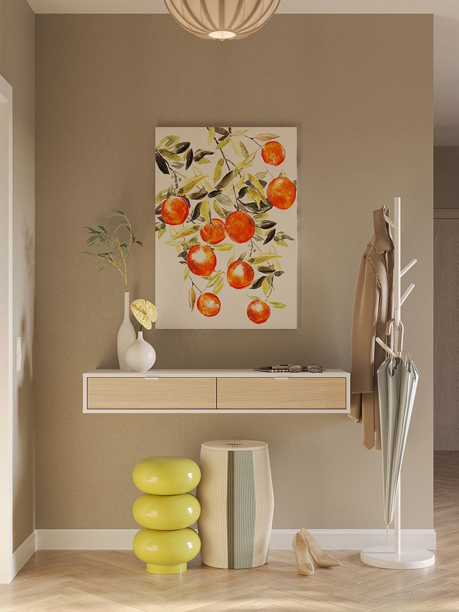 Табурет-столик Свелл, D33 см, лайм | Replace