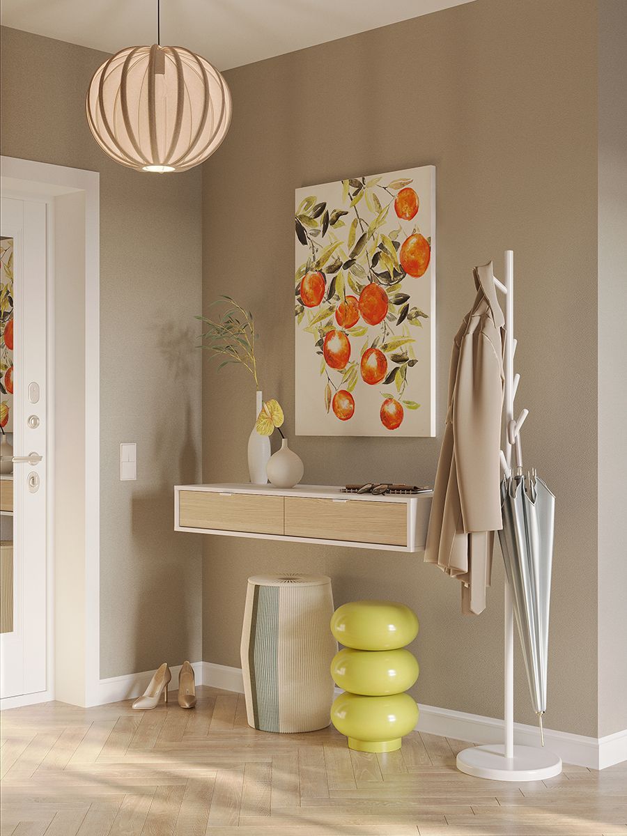 Табурет-столик Свелл, D33 см, лайм | Replace