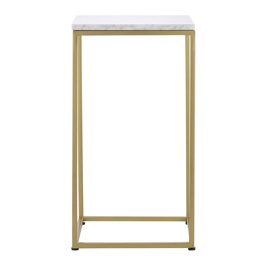 Набор из 2-х столиков Маен голд, белые/золотистые | Replace