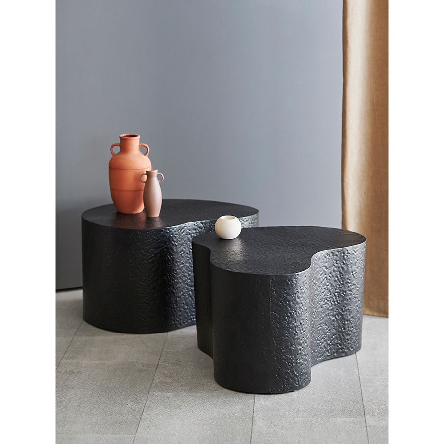 Набор из 2-х столиков Граннис, черные | Replace