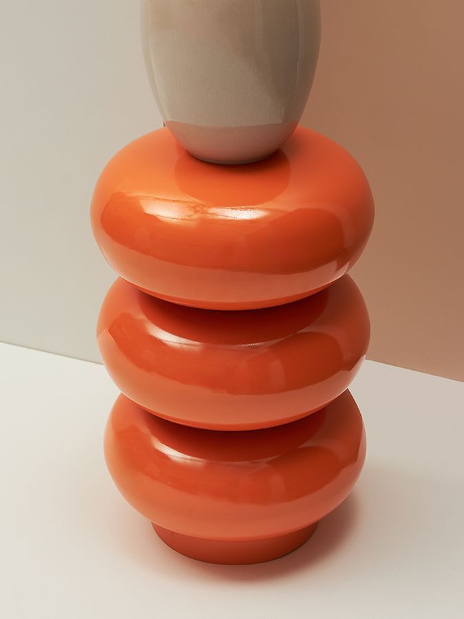 Табурет-столик Свелл, D33 см, апельсиновая цедра | Replace