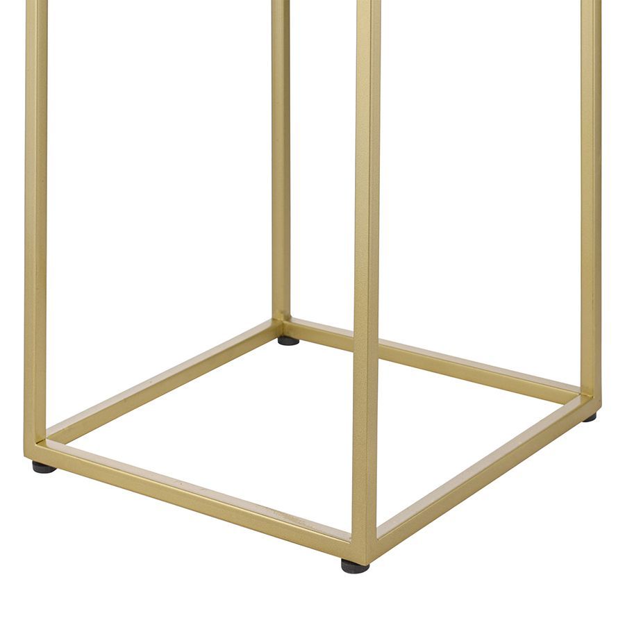 Набор из 2-х столиков Маен голд, белые/золотистые | Replace