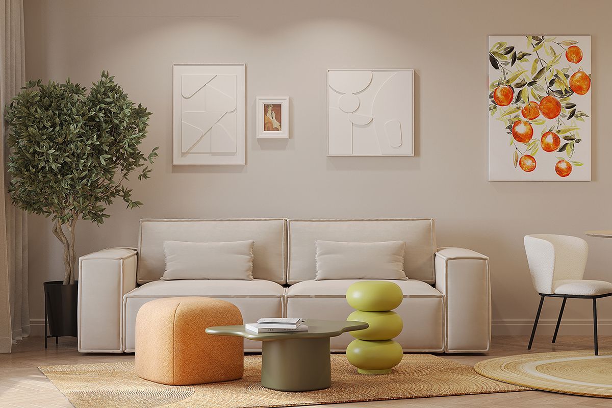 Табурет-столик Свелл, D33 см, лайм | Replace