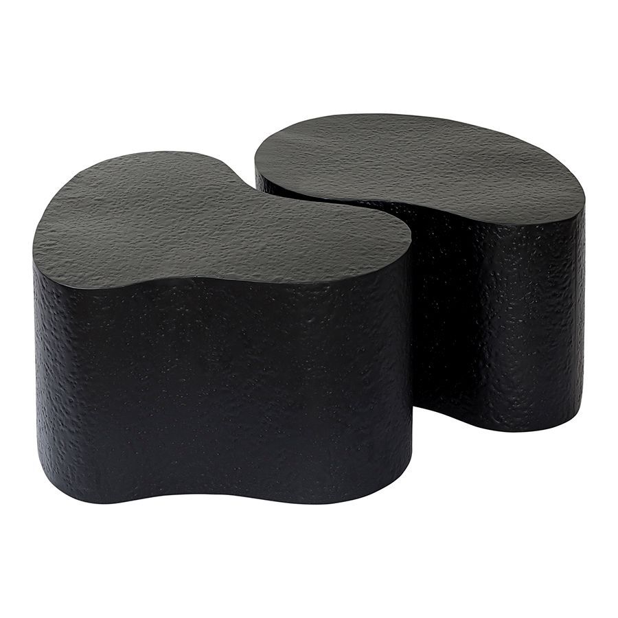 Набор из 2-х столиков Граннис, черные | Replace