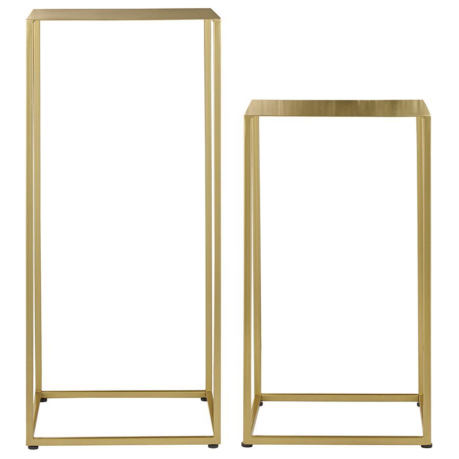Набор из 2-х столиков Маен голд, золотистые | Replace