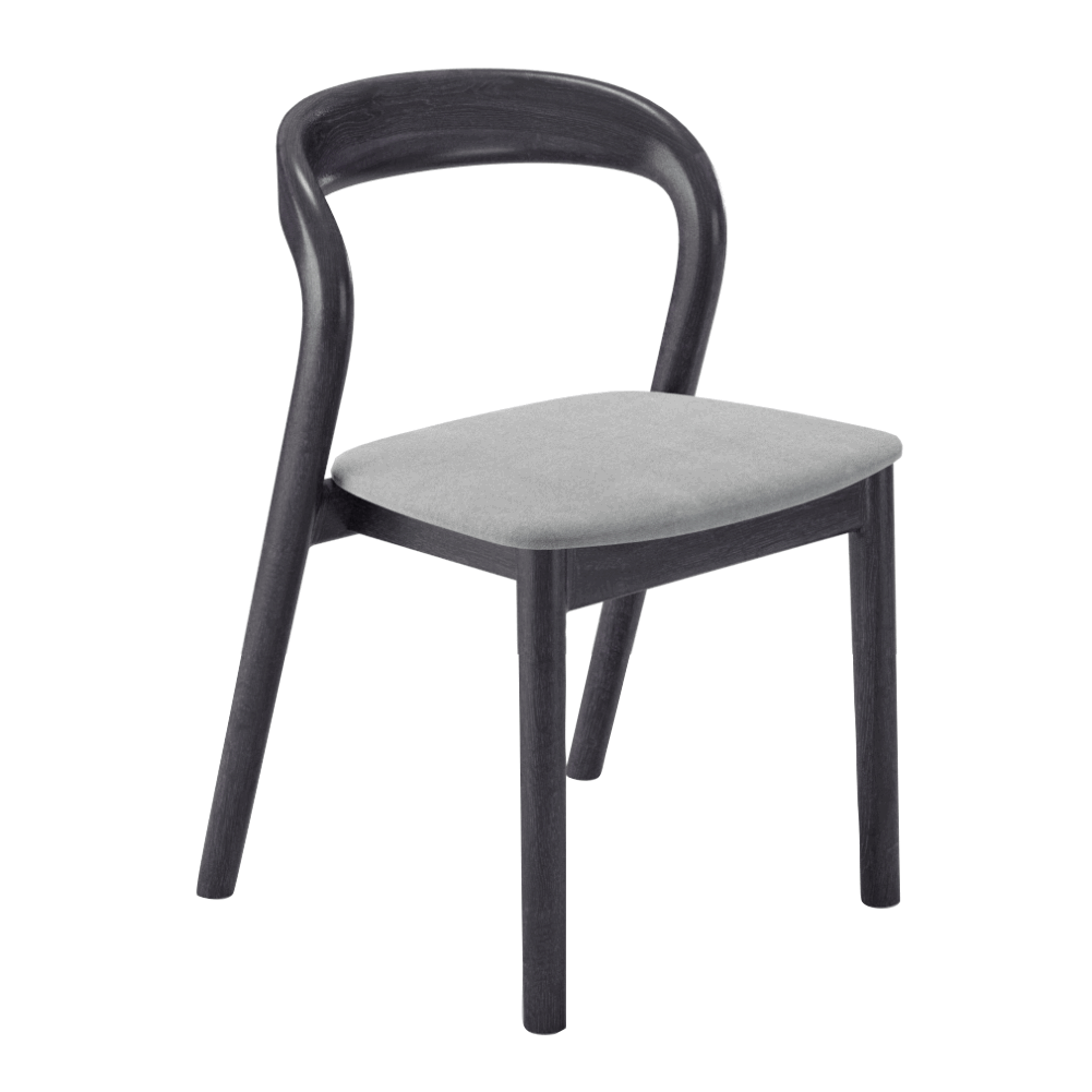 Стул Лионс без подлокотников, дуб антрацит/грета смок | Replace