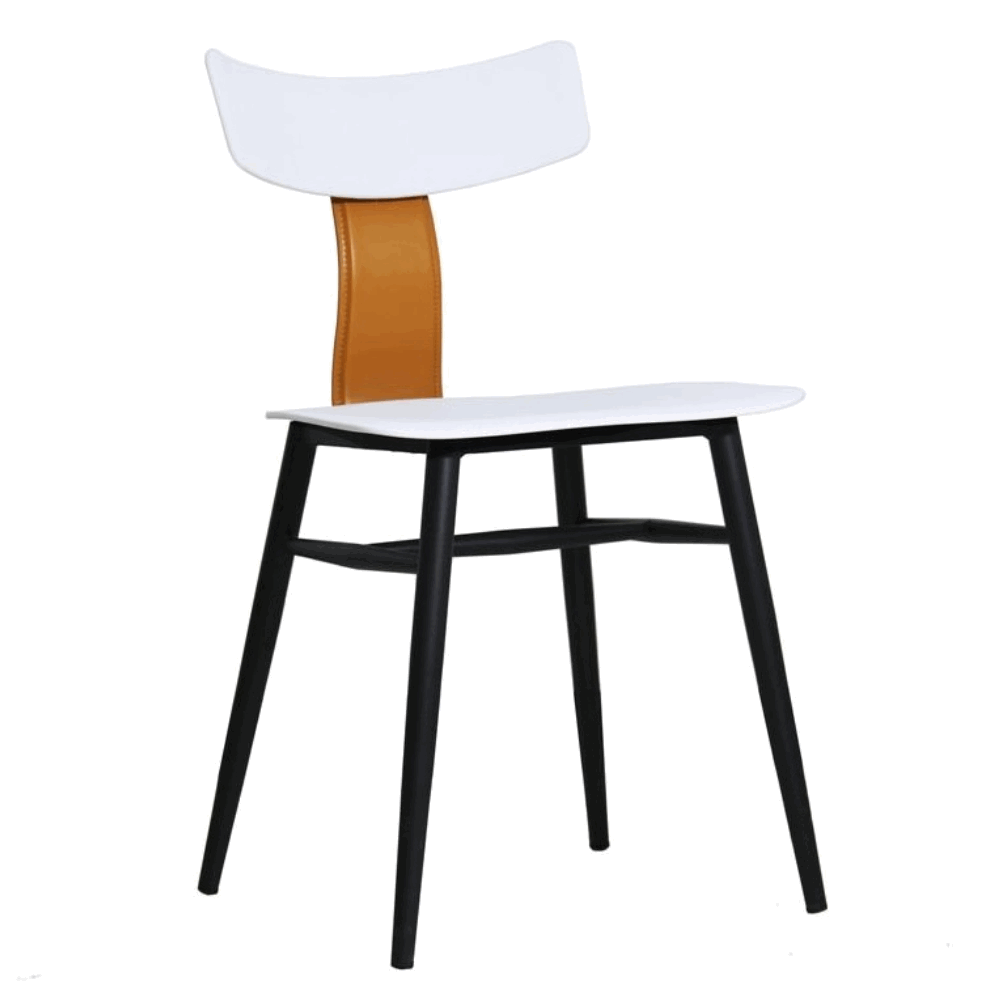 Стул Тэги, белый со спинкой | Replace