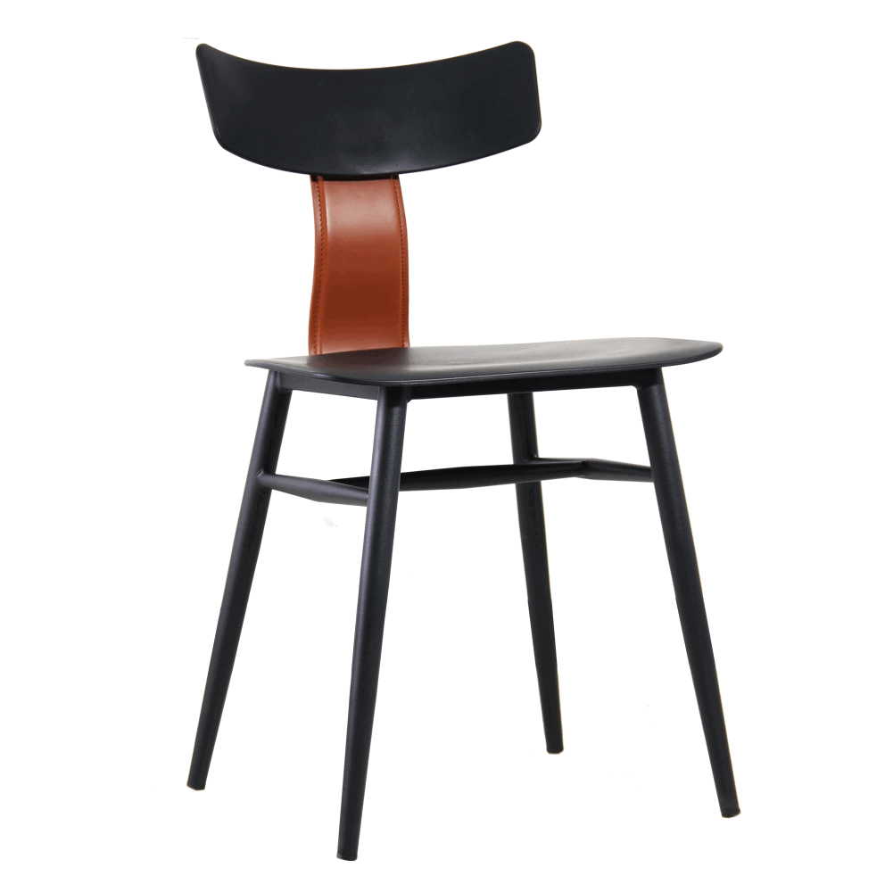 Стул Тэги, черно-коричневый | Replace