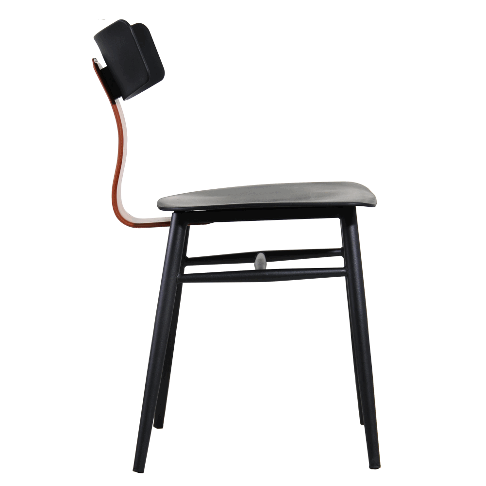 Стул Тэги, черно-коричневый | Replace