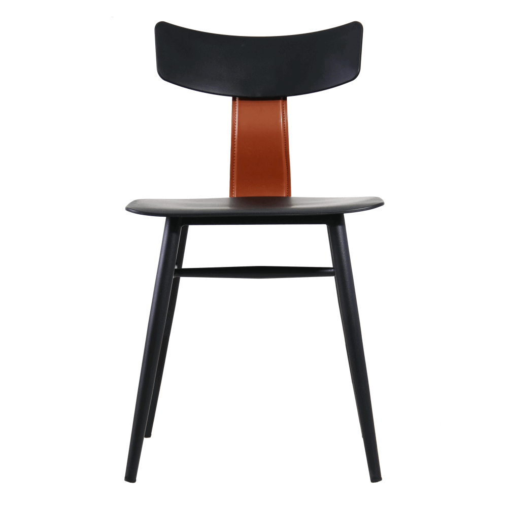 Стул Тэги, черно-коричневый | Replace