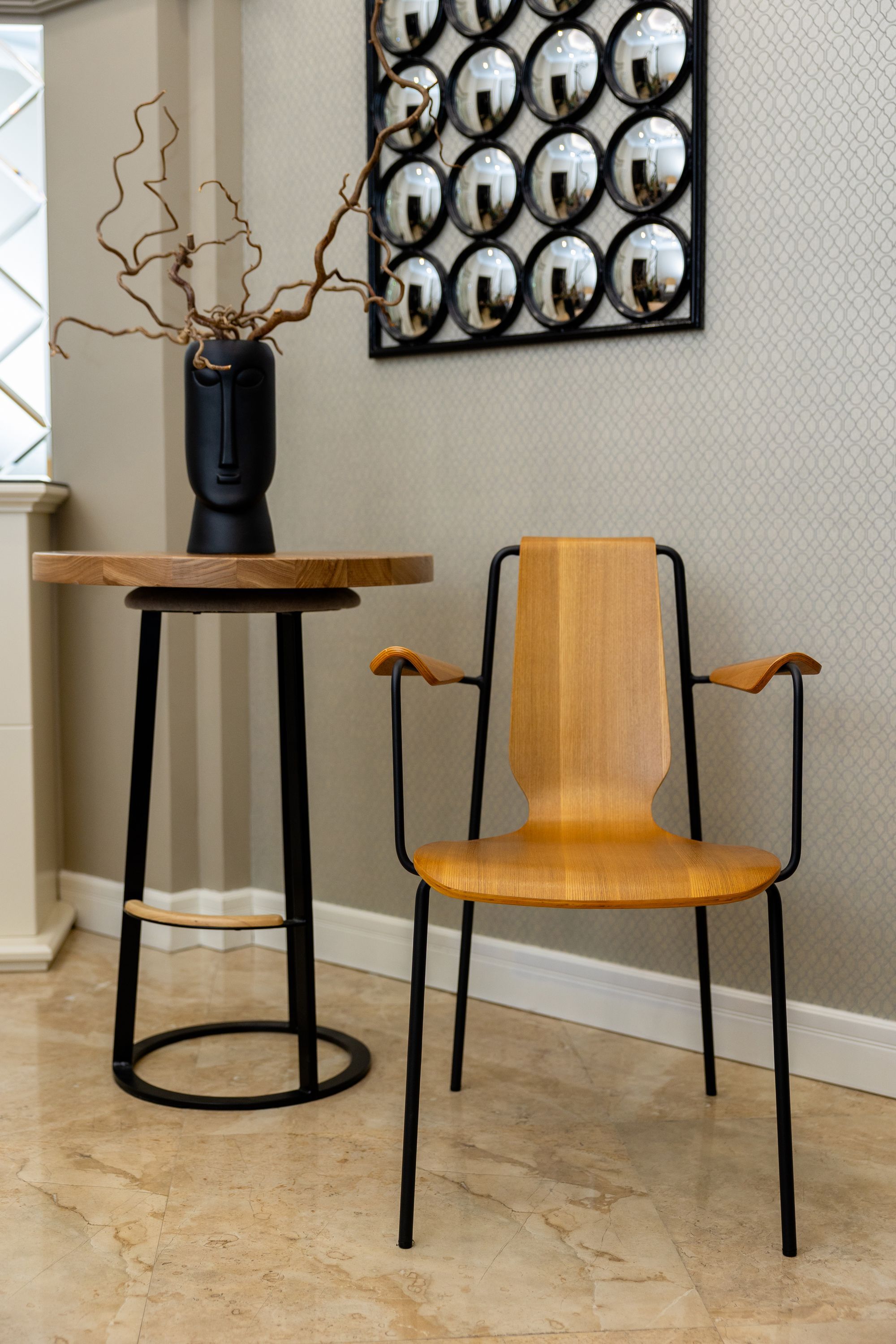 Стул Гастон, коричневого цвета | Replace